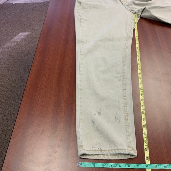 Vintage Lee Riveted Super High Rise Mom Tan Jeans - Picture 3 of 8